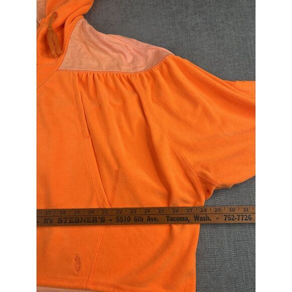 Free People Movement FP Hoodie Womens (M) Orange Let it Go Sweatshirt Oversized - Picture 4 of 7